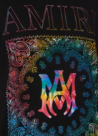  - AMIRI - Rainbow Gradient Bandana Print T-shirt