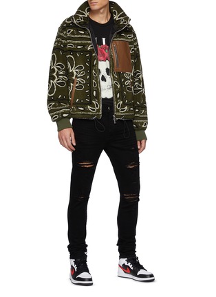 Figure View - Click To Enlarge - AMIRI - Thrasher Plus' distressed skinny jeans