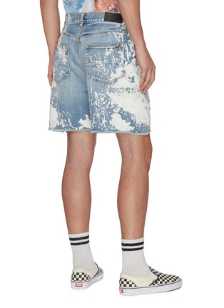 Back View - Click To Enlarge - AMIRI - Paint Splatter Distressed Denim Shorts