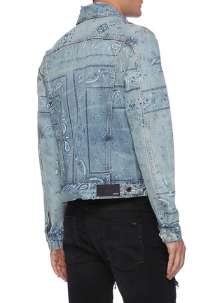 Back View - Click To Enlarge - AMIRI - Bandana screen print denim trucker jacket