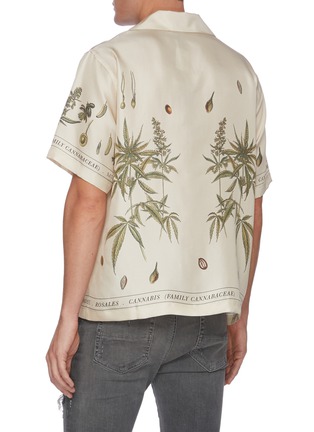Back View - Click To Enlarge - AMIRI - Cannabis botanical print shirt