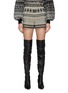 Main View - Click To Enlarge - ALICE & OLIVIA - ''MATTHEW' Geometric Pattern Embroidered Paperbag Shorts