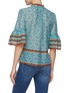 Back View - Click To Enlarge - ALICE & OLIVIA - JULIUS' Geometric Floral Pattern Tier Ruffle Blouse
