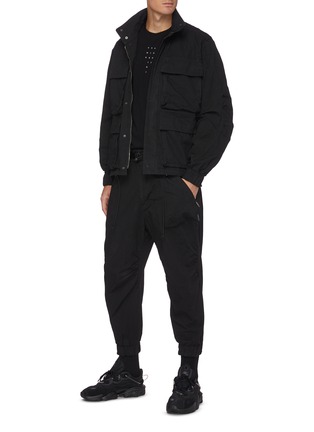 Figure View - Click To Enlarge - THE VIRIDI-ANNE - Nyco' Belted Cordura Sweatpants