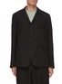 Main View - Click To Enlarge - THE VIRIDI-ANNE - Single Breast Linen Blazer