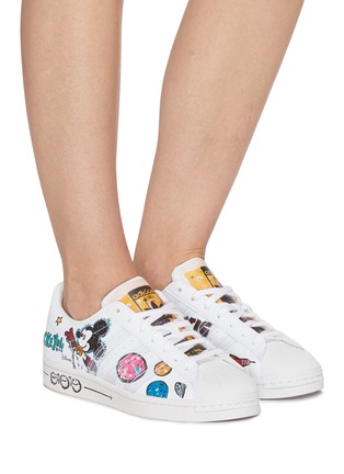 Figure View - Click To Enlarge - ADIDAS - x Disney 'Superstar' Mickey Mouse Motif Low Top Sneakers