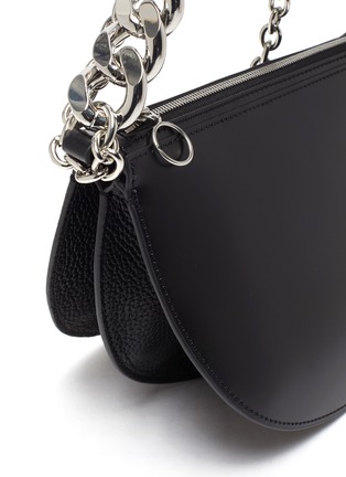  - KARA - 'Starfruit' Oversize chain embellished half moon leather shoulder bag