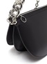  - KARA - 'Starfruit' Oversize chain embellished half moon leather shoulder bag