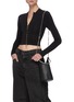 Figure View - Click To Enlarge - KARA - 'Infinity Cooler' chain leather shoulder bag