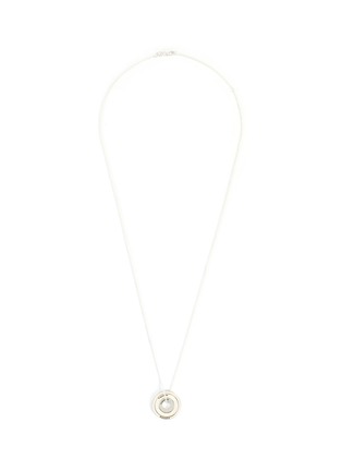 Main View - Click To Enlarge - LE GRAMME - Triple Round Pendant Silver Necklace