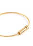 Detail View - Click To Enlarge - LE GRAMME - 'CABLE' Gold Brush Finish Screw Closure Bracelet 11g
