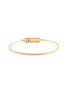 Main View - Click To Enlarge - LE GRAMME - 'CABLE' Gold Brush Finish Screw Closure Bracelet 11g
