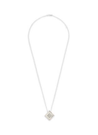 Main View - Click To Enlarge - LE GRAMME - Triple Square Pendant Silver Necklace