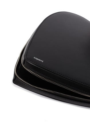 Detail View - Click To Enlarge - COPERNI - Heart swipe' structured top handle leather bag