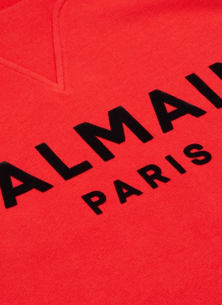  - BALMAIN - Logo Print Raglan Sweatshirt