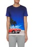 Main View - Click To Enlarge - BALMAIN - Car Graphic Print Gradient T-shirt