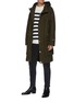 Figure View - Click To Enlarge - BALMAIN - Hooded Cotton Blend Parka