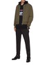 Figure View - Click To Enlarge - BALMAIN - Zip pocket cotton tailored pants
