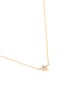 Detail View - Click To Enlarge - EF COLLECTION - Diamond 14k Yellow Gold Open Star Necklace