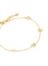 Detail View - Click To Enlarge - EF COLLECTION - Diamond 14k Yellow Gold Assorted Charm Chain Bracelet