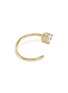 Detail View - Click To Enlarge - EF COLLECTION - Diamond 14k Yellow Gold Loop Earrings