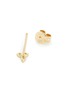 Detail View - Click To Enlarge - EF COLLECTION - Diamond 14k Yellow Gold Trio Stud Earrings
