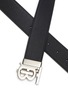 Detail View - Click To Enlarge - BURBERRY - Monogram Plaque Reversible Leather Belt