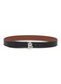 Main View - Click To Enlarge - BURBERRY - Monogram Plaque Reversible Leather Belt