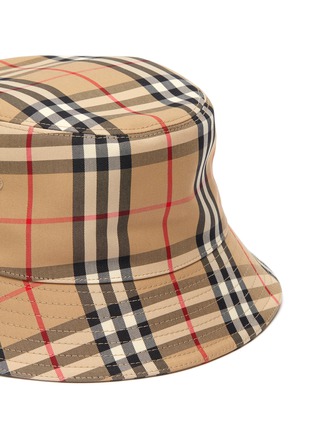 Detail View - Click To Enlarge - BURBERRY - Vintage check print bucket hat