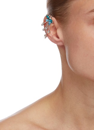 Figure View - Click To Enlarge - JOOMI LIM - Blue Crystal Butterfly Ear Cuff