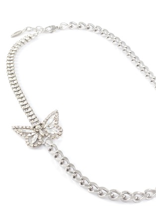 Detail View - Click To Enlarge - JOOMI LIM - Crystal Butterfly Charm Chain Necklace