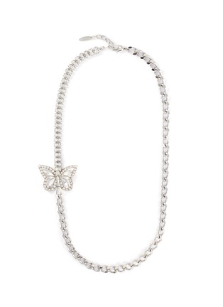 Main View - Click To Enlarge - JOOMI LIM - Crystal Butterfly Charm Chain Necklace