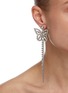 Figure View - Click To Enlarge - JOOMI LIM - Crystal Chain Butterfly Asymmetrical Drop Earrings