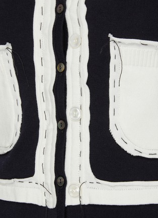  - MAISON MARGIELA - Topstitch patch detail décortique cardigan