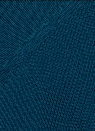 Detail View - Click To Enlarge - MAISON MARGIELA - Knit panel oversized shirt dress
