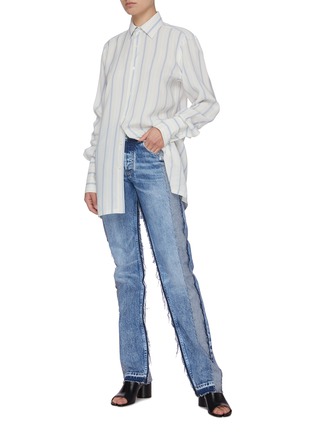 Figure View - Click To Enlarge - MAISON MARGIELA - Panelled recycled denim jeans