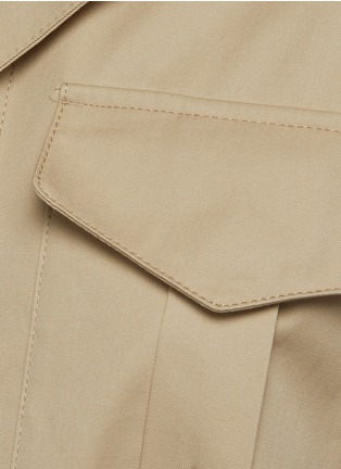  - MAISON MARGIELA - Cotton trench culotte jumpsuit