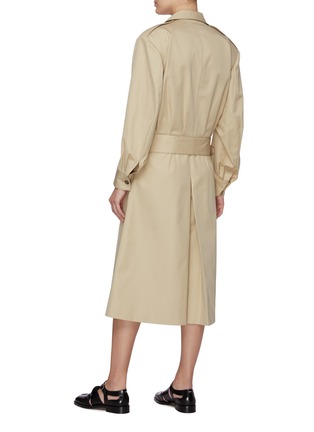 Back View - Click To Enlarge - MAISON MARGIELA - Cotton trench culotte jumpsuit