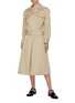 Figure View - Click To Enlarge - MAISON MARGIELA - Cotton trench culotte jumpsuit