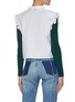 Back View - Click To Enlarge - MAISON MARGIELA - Mock placket point collar layered sweater