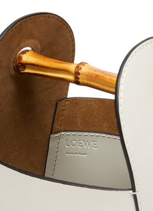 Detail View - Click To Enlarge - LOEWE - Bamboo Top Handle Leather Bucket Bag