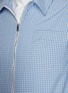  - PRADA - Patch Pocket Checker Print Zip-up Shirt