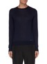 Main View - Click To Enlarge - PRADA - Logo Embroidered Cashmere Sweater