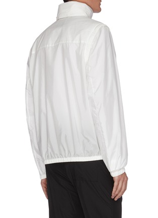 Back View - Click To Enlarge - PRADA - Tonal Logo Patch Convertible Nylon Jacket