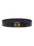 Main View - Click To Enlarge - LOEWE - Anagram Plaque Leather Belt