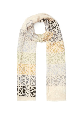 Main View - Click To Enlarge - LOEWE - Anagram Wool Silk Cashmere Blend Scarf