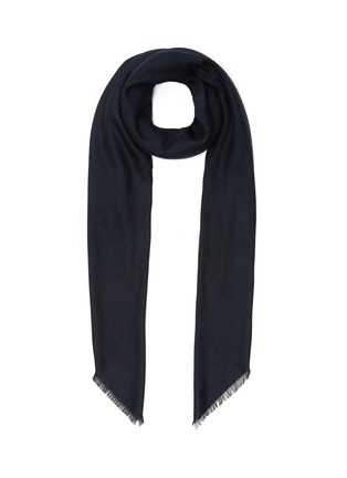 Main View - Click To Enlarge - LOEWE - Anagram Checkboard Wool Silk Cashmere Blend Scarf