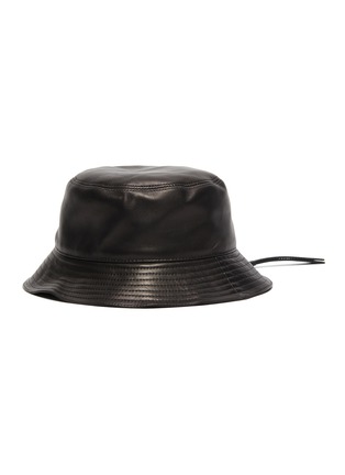 Main View - Click To Enlarge - LOEWE - Zipped brim leather fisherman hat