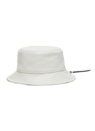 Main View - Click To Enlarge - LOEWE - Logo Patch Leather Fisherman Hat