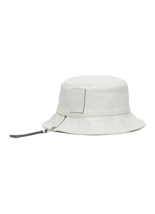 Figure View - Click To Enlarge - LOEWE - Logo Patch Leather Fisherman Hat
